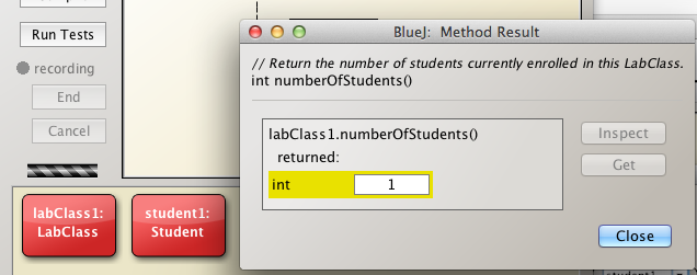 Figure 5: One student enrolled