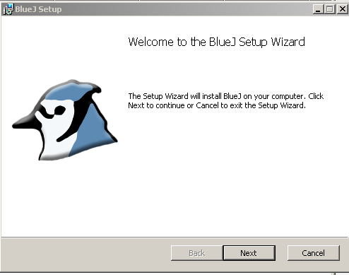 Figure 2: BlueJ Setup Wizard