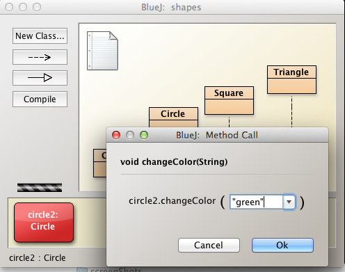 Figure 3: Change circle2 color to green