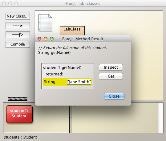 Figure 5: Check return object to verify name change