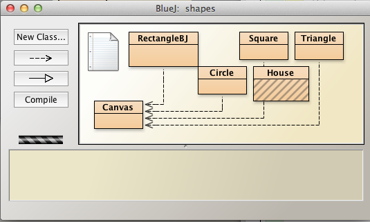 Figure 2: New House class created but not compiled