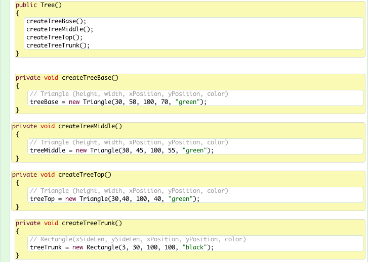 Figure 7: Creating the tree from legacy class components