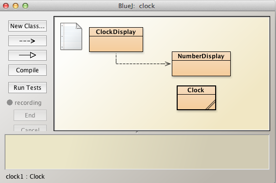 Figure 3: Clock project class diagrams