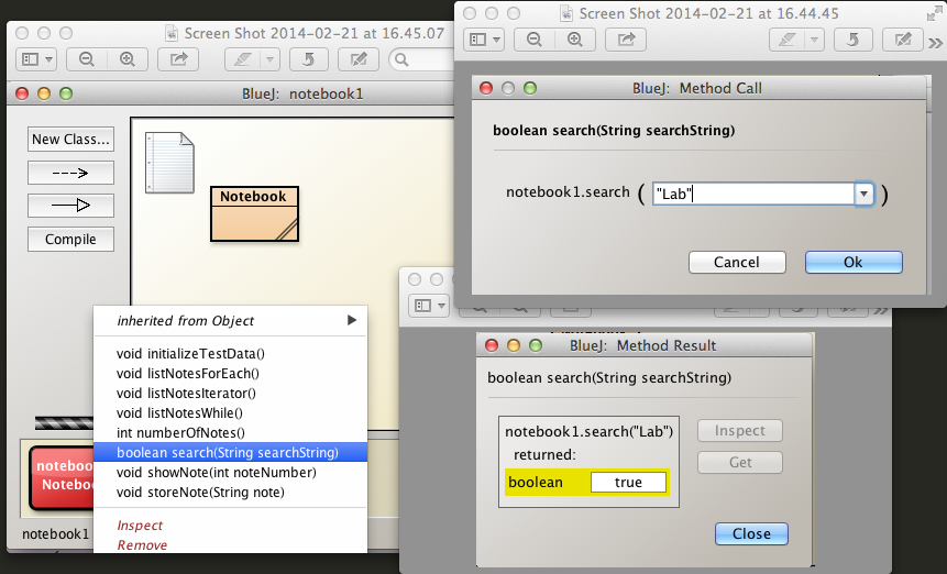 Figure 1: Using while to list all arraylist notes