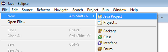 Creating a new Java Project