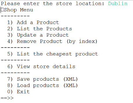 Menu System for ShopV4.0