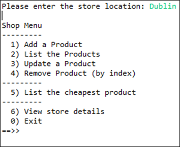 Menu System for ShopV3.0