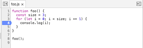 Figure 5: Breakpoint in JavaScript code in Chrome debugger