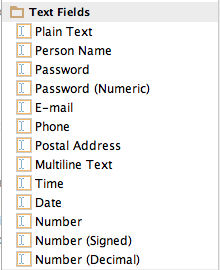 Figure 1: Textfields