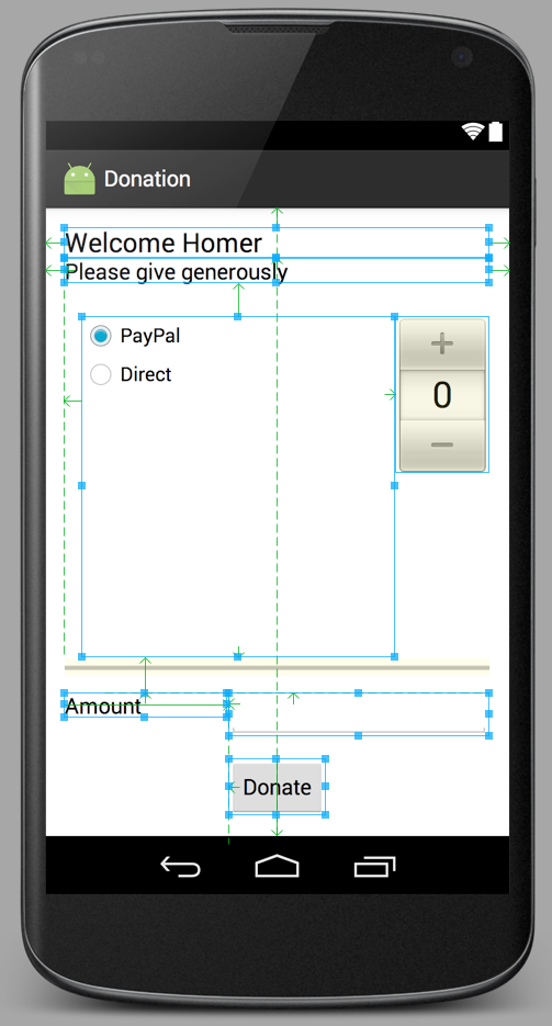 Figure 2: Textview alternative number input