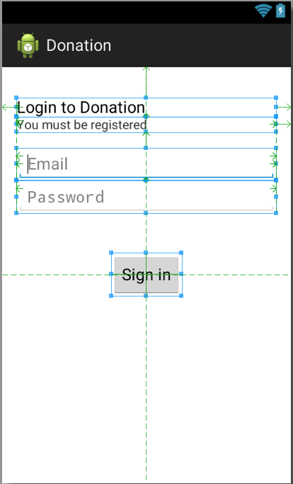 Figure 3: Login screen