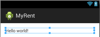 Figure 5: TextView width attribute value set to "fill_parent"