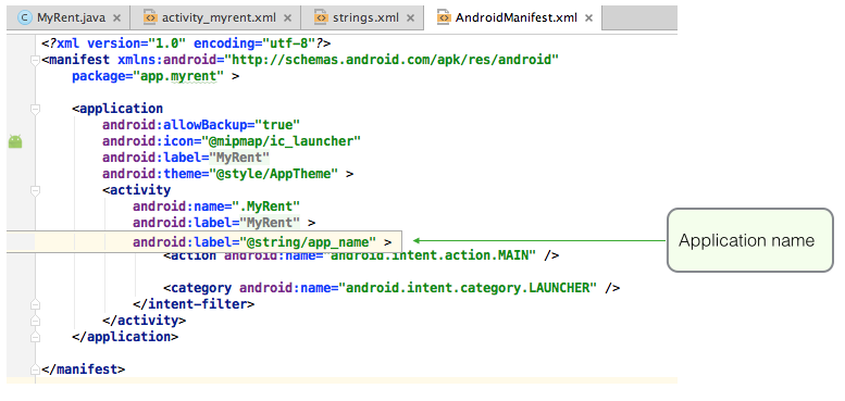 Figure 4: AndroidManifest.xml