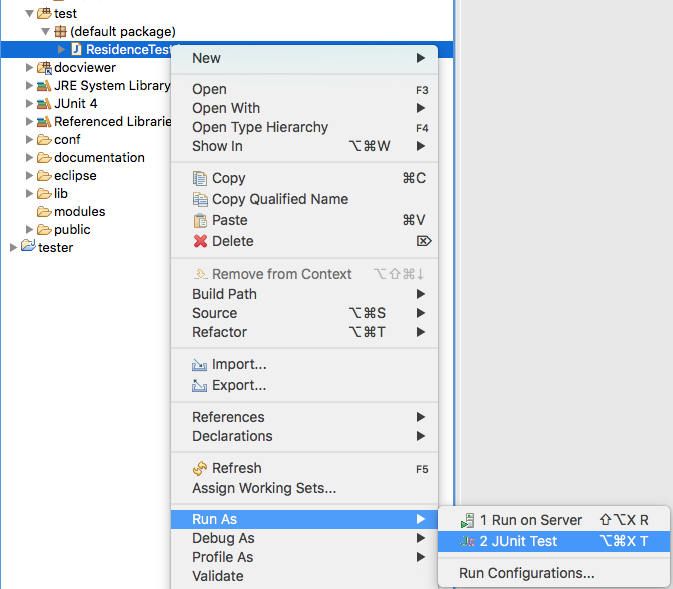 Figure 2: How to run unit test